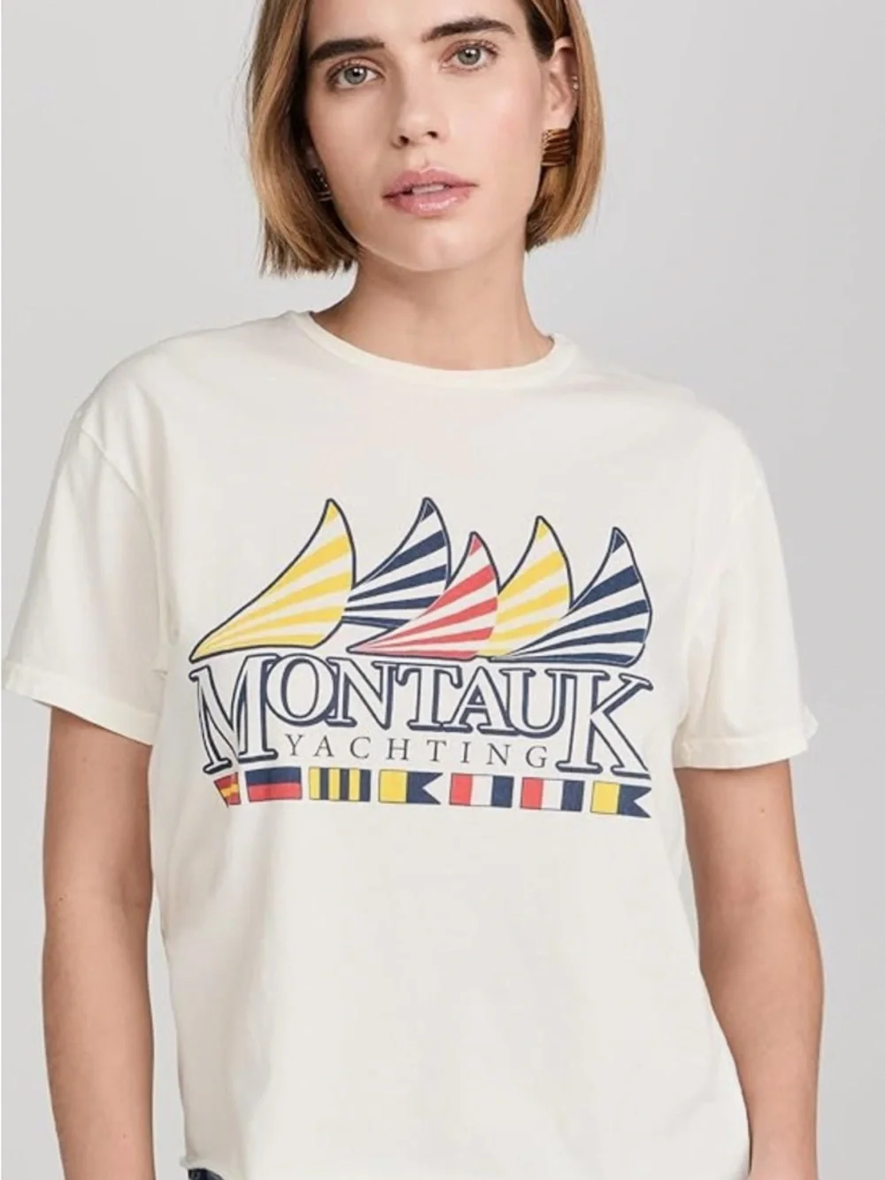 Original Retro Brand Montauk White Graphic Logo Tee - Picture 7 of 7